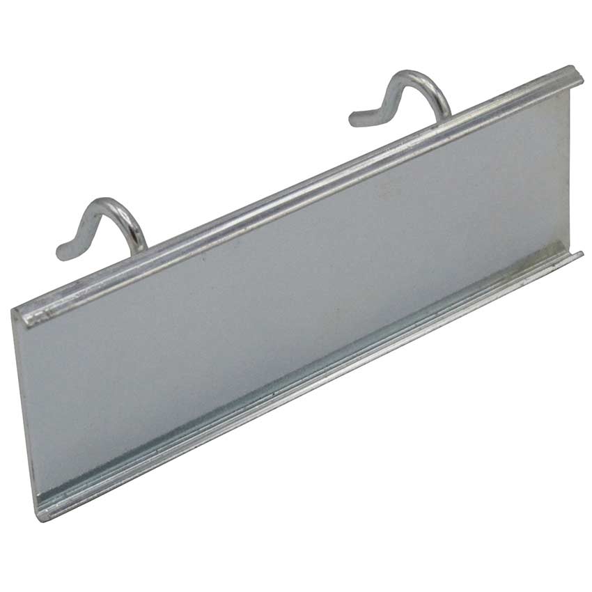 Porte-étiquette à lèvre 120 X 39 mm - Zinguée