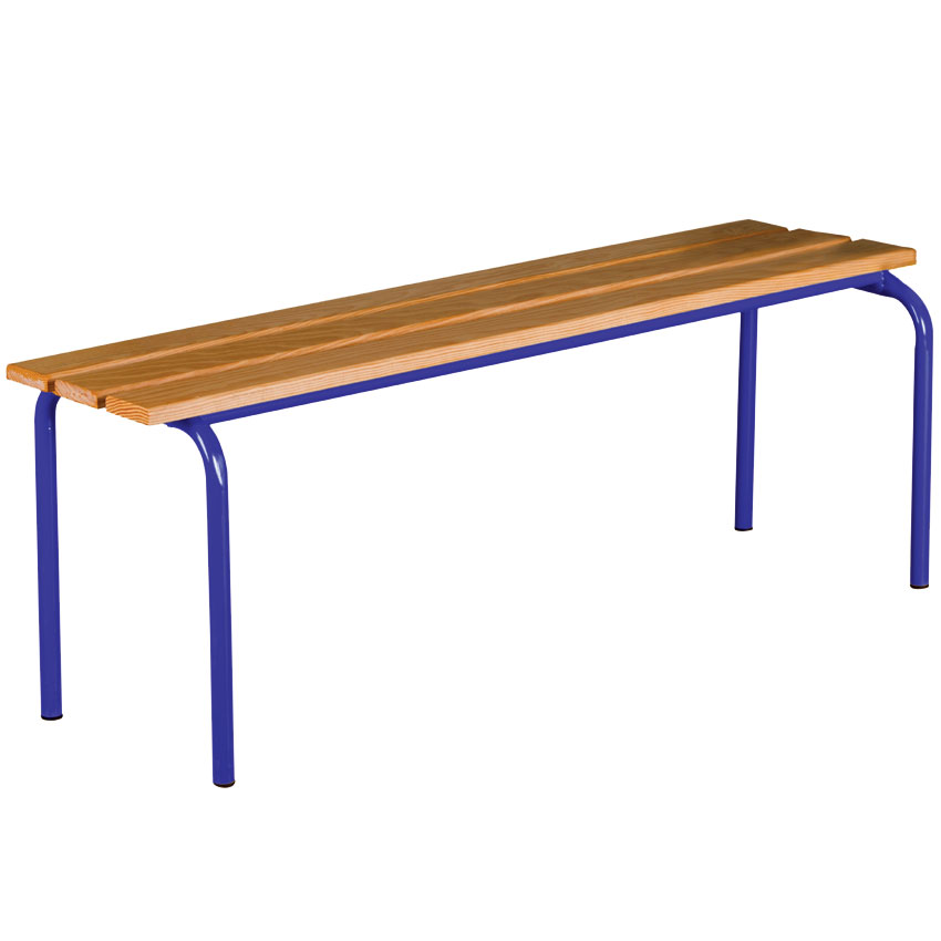 Banc école empilable à lames bois - L. 240 cm