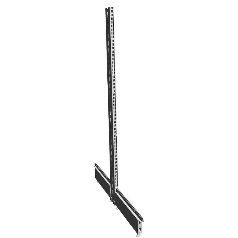 Gondole centrale H. 1430 X P. 412 mm - Terminaison