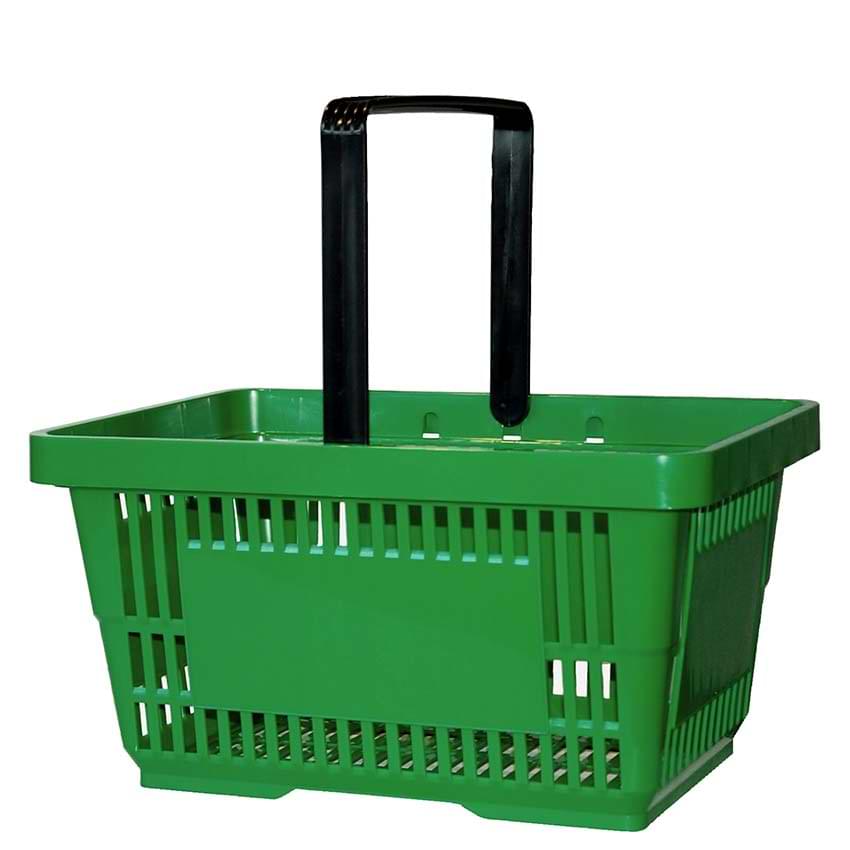 Panier magasin 1 anse - Rouge