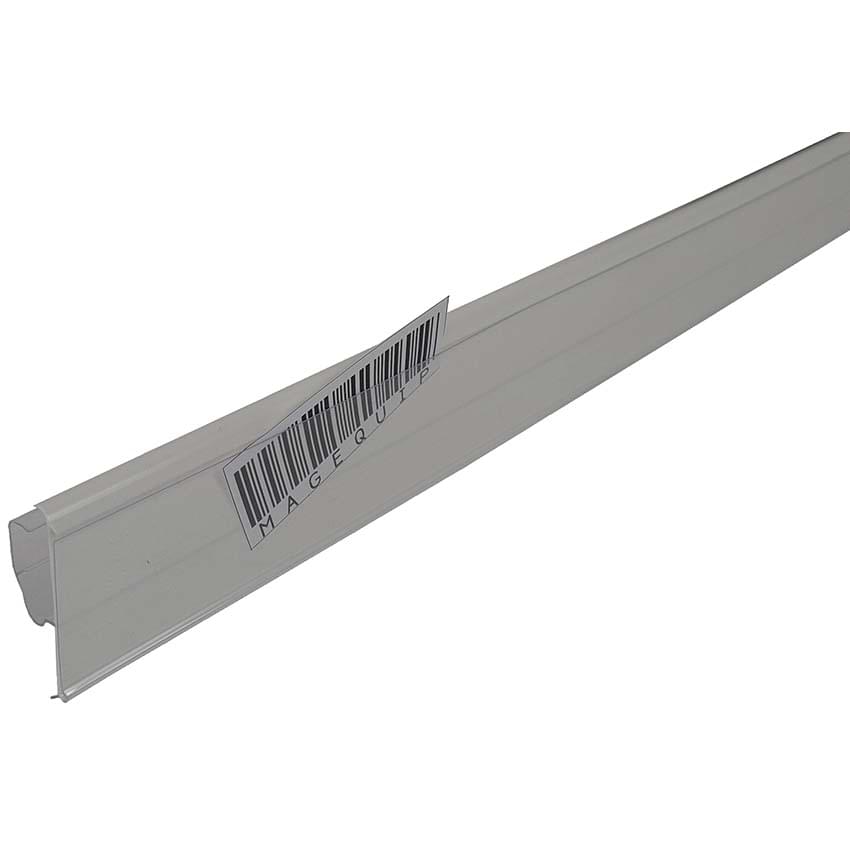 Porte-étiquette clipsable Tegometall - H. 40 X L. 985 mm - Blanc