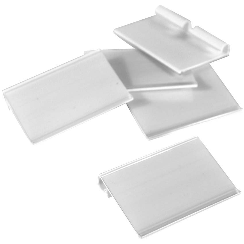Porte-étiquette broche transparent 40x65 mm
