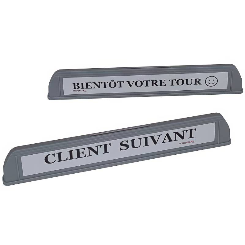 Barre de caisse - H. 55 X L. 350 mm - Gris