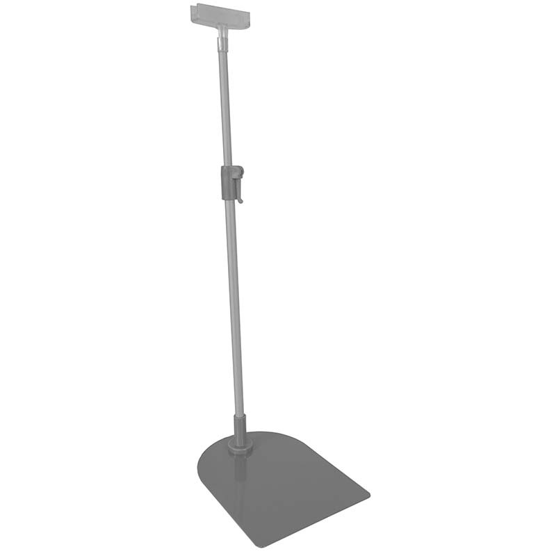 Potence télescopique + base - H. 330 à 510 mm