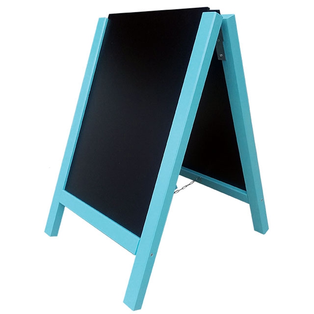 Chevalet bois ardoise réversible H. 117 X L. 60 cm - Teinte chêne