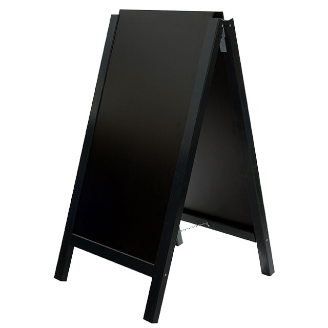 Chevalet bois ardoise réversible H. 117 X L. 60 cm - Teinte chêne