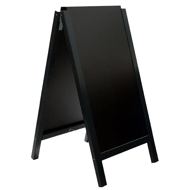 Chevalet bois ardoise réversible H. 117 X L. 60 cm - Teinte chêne