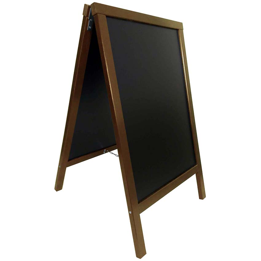Chevalet ardoise - H. 90 X L. 55 cm - Chêne