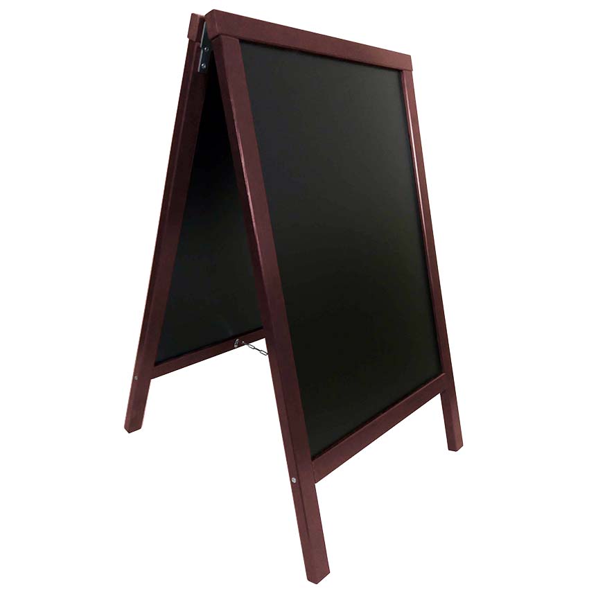 Chevalet ardoise - H. 90 X L. 55 cm - Chocolat