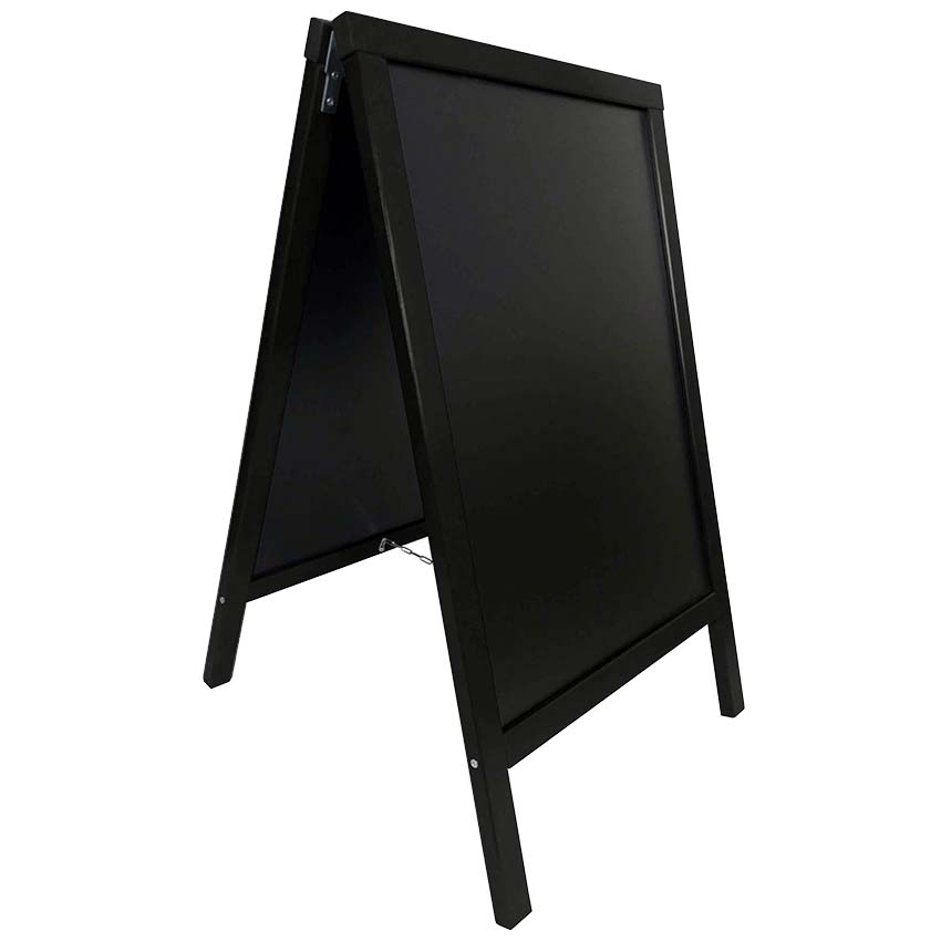 Chevalet ardoise - H. 90 X L. 55 cm - Noir