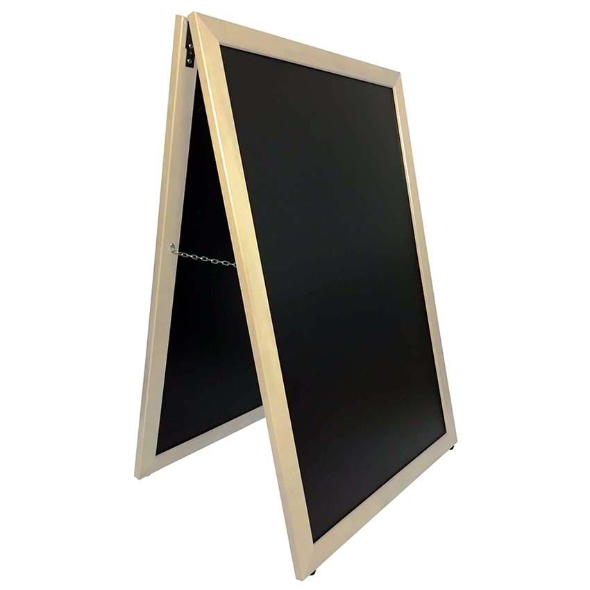 Chevalet ardoise H. 100 X L. 67 cm - Bois brut