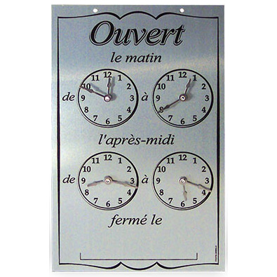 Pendulette affichage des horaires - Noir