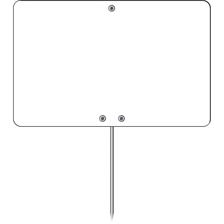 Etiquette neutre blanche 20 X 15 cm - A pique