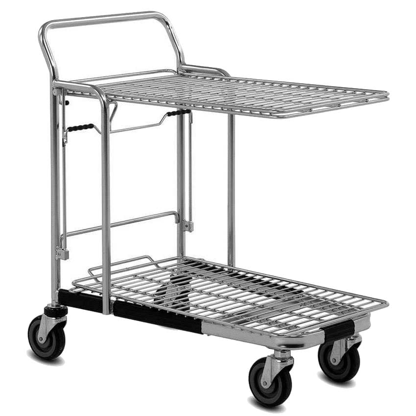 Chariot magasin à tablette rabattable - 250 Kg