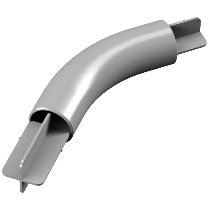 Angle glissière inox 135°