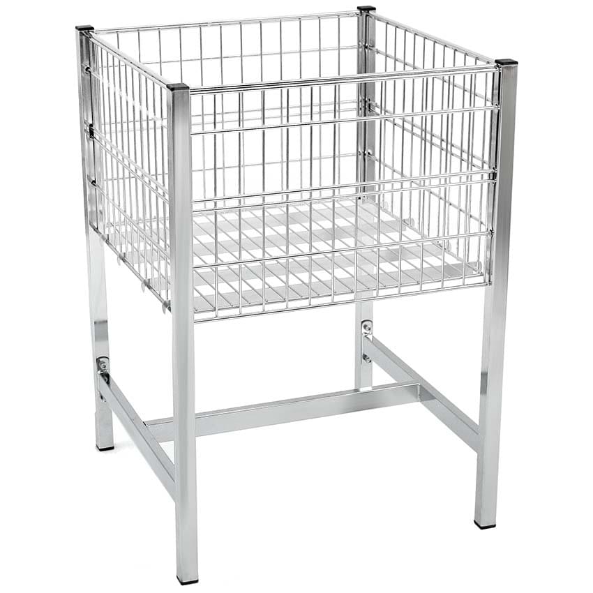 Table de fouille chromée - H. 850 X 600 X 600 mm