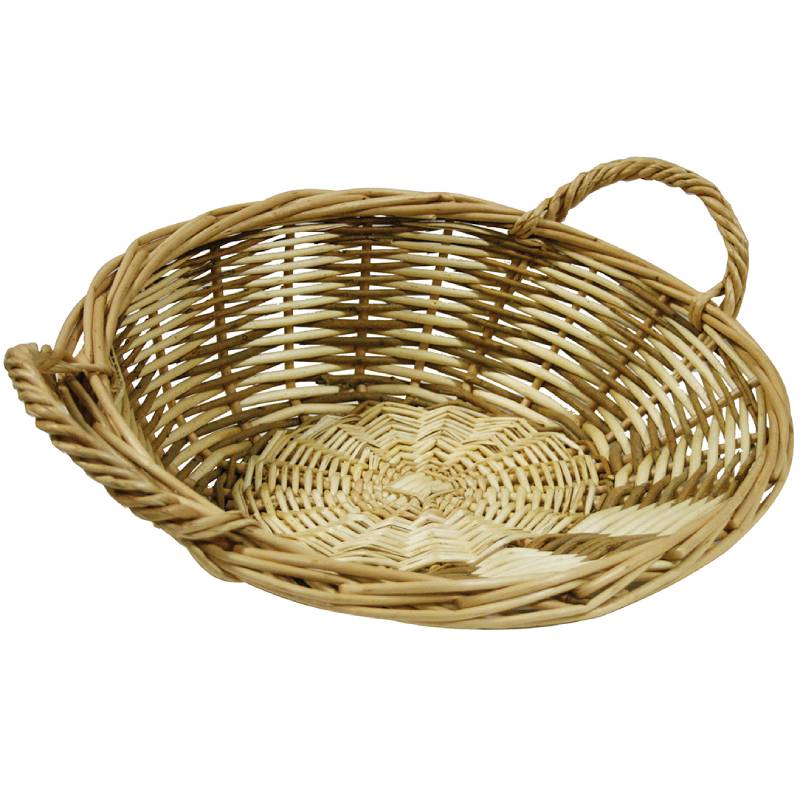 Corbeille ronde Eclisse bois - H. 13 X D. 32 / 35 cm