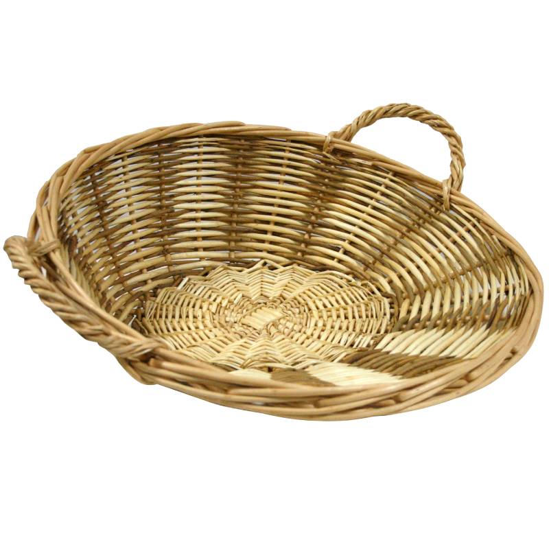 Corbeille ronde Eclisse bois - H. 15 X D. 42 / 44 cm