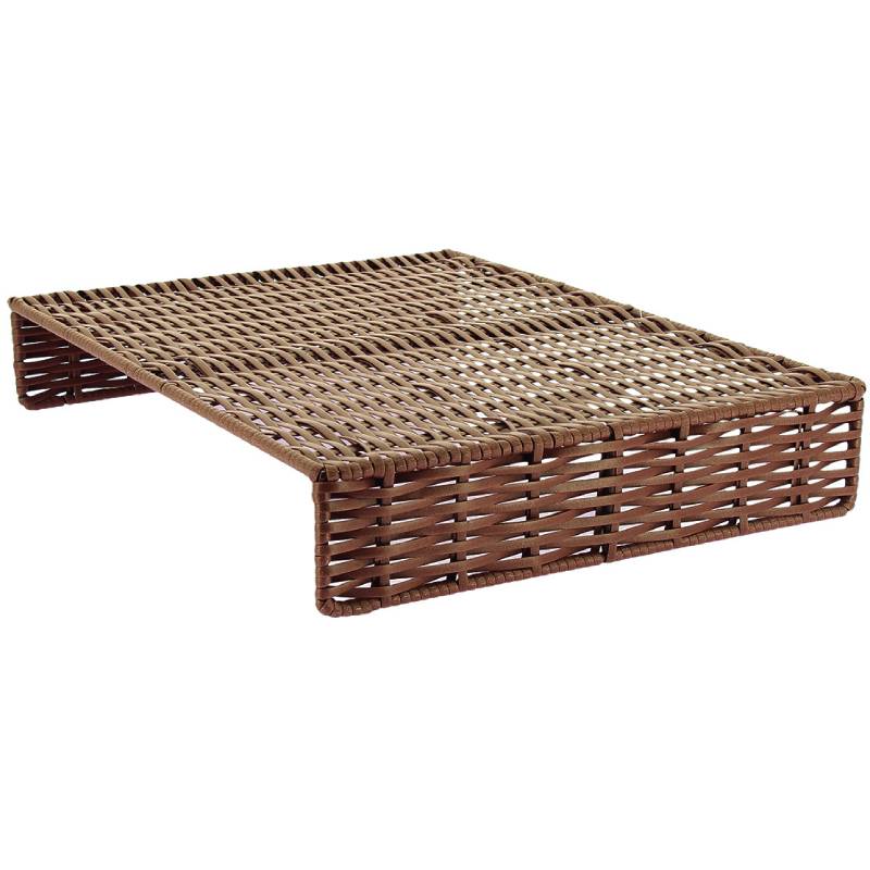 Réhausse - Faux-fond pour Manne Carita PP - H. 6,5 X 38 X 28 cm - Chocolat