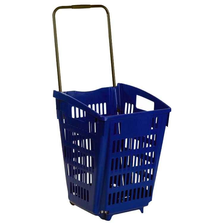 Panier sur roulettes 52 litres - Rouge