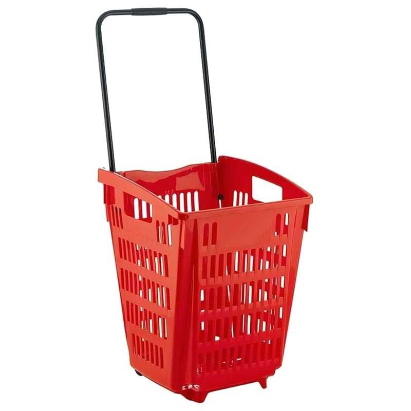 Panier sur roulettes XXL 52L - Rouge