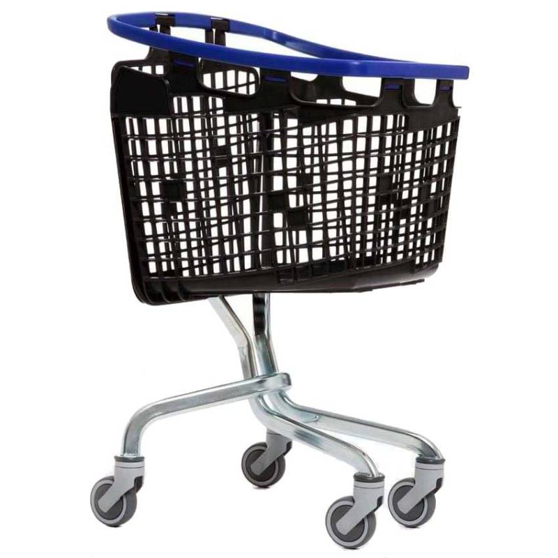 Chariot panier Loop avec consigneur 100L - Poignée bleue