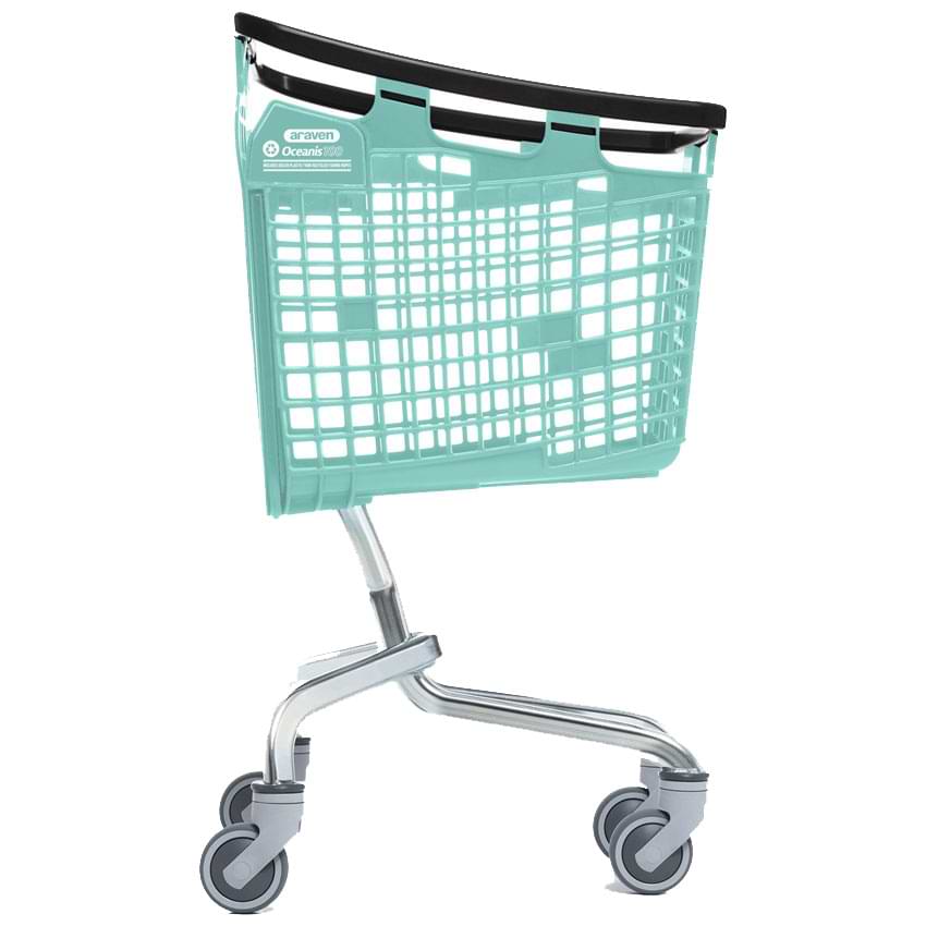 Chariot panier Loop standard 100L - Bleu Océanis