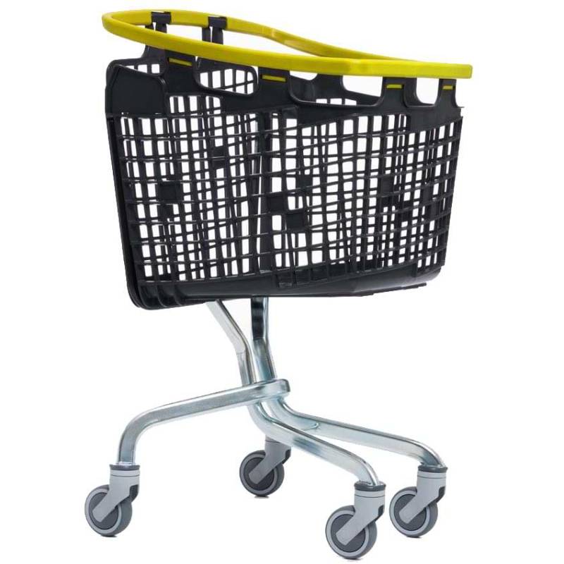 Chariot panier Loop standard 100L - Poignée jaune