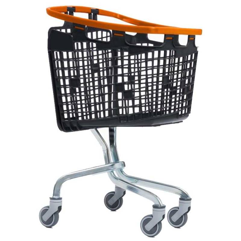 Chariot panier Loop standard 100L - Poignée orange