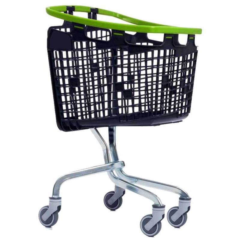 Chariot panier Loop standard 100L - Poignée verte