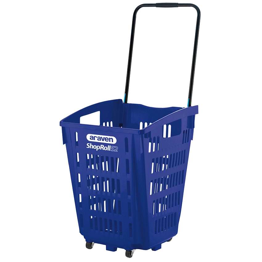 Panier magasin 52L XXL 4 roulettes