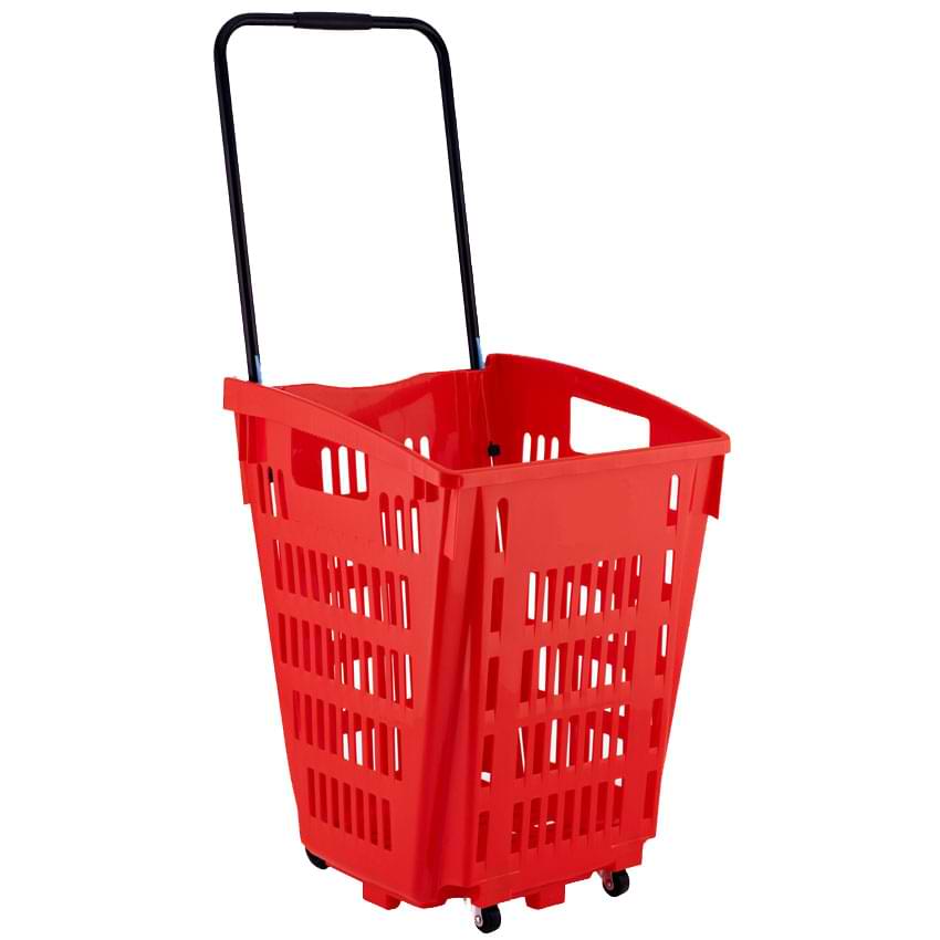 Panier magasin 52L XXL 4 roulettes