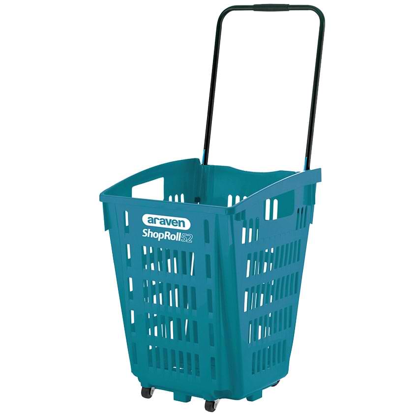 Panier sur roulettes XXL 52L 360° - 4 roulettes - Vert