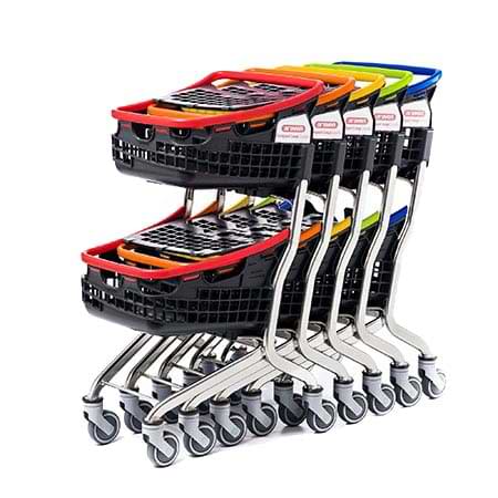 Chariot Loop double panier 70L