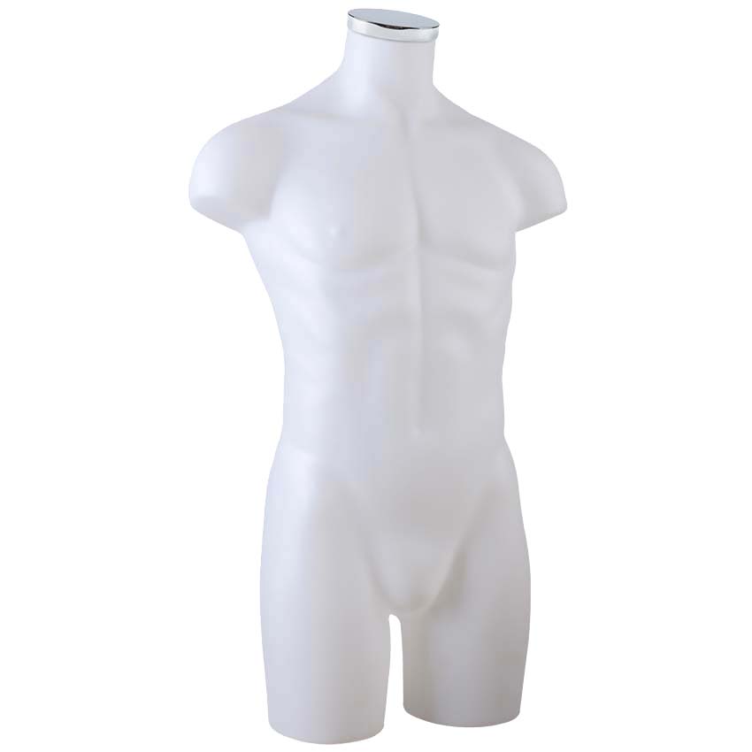Buste de présentation Homme - Blanc translucide