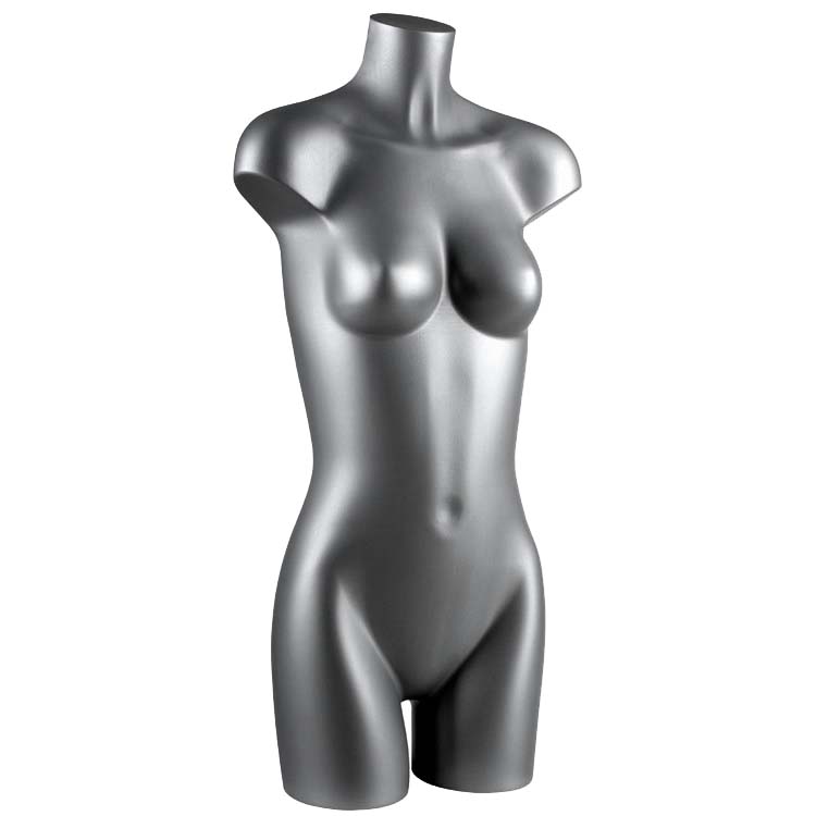 Buste de présentation Femme - Gris alu