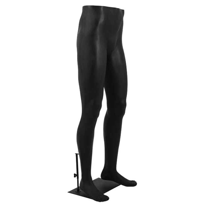 Jambes Homme sur base métal noire - Hauteur 117 cm - Noir