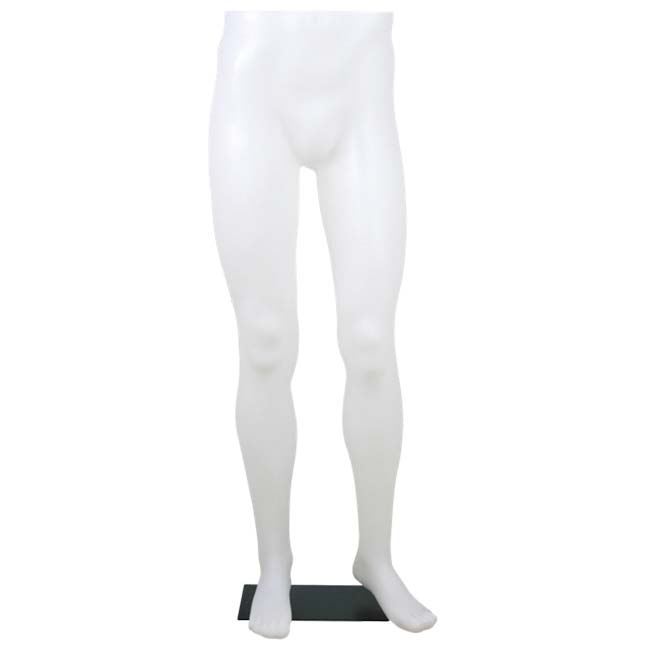 Jambes Homme sur base métal noire - Hauteur 117 cm - Translucide