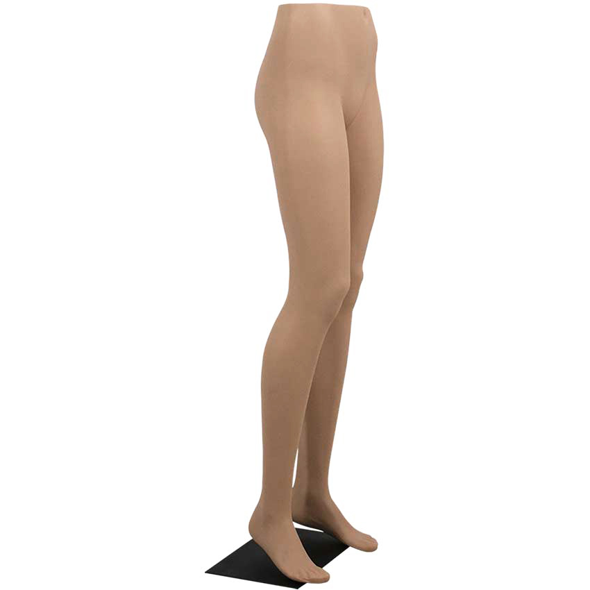 Jambes Femme sur base métal noire - Hauteur 114,5 cm - Chair