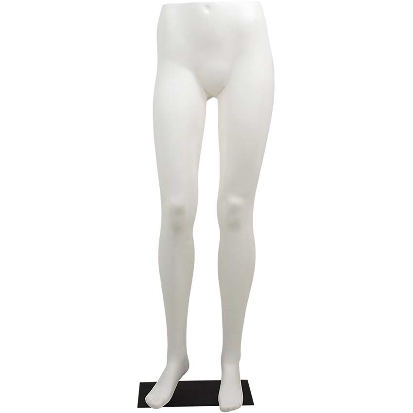Jambes Femme sur base métal noire - Hauteur 114,5 cm - Blanc