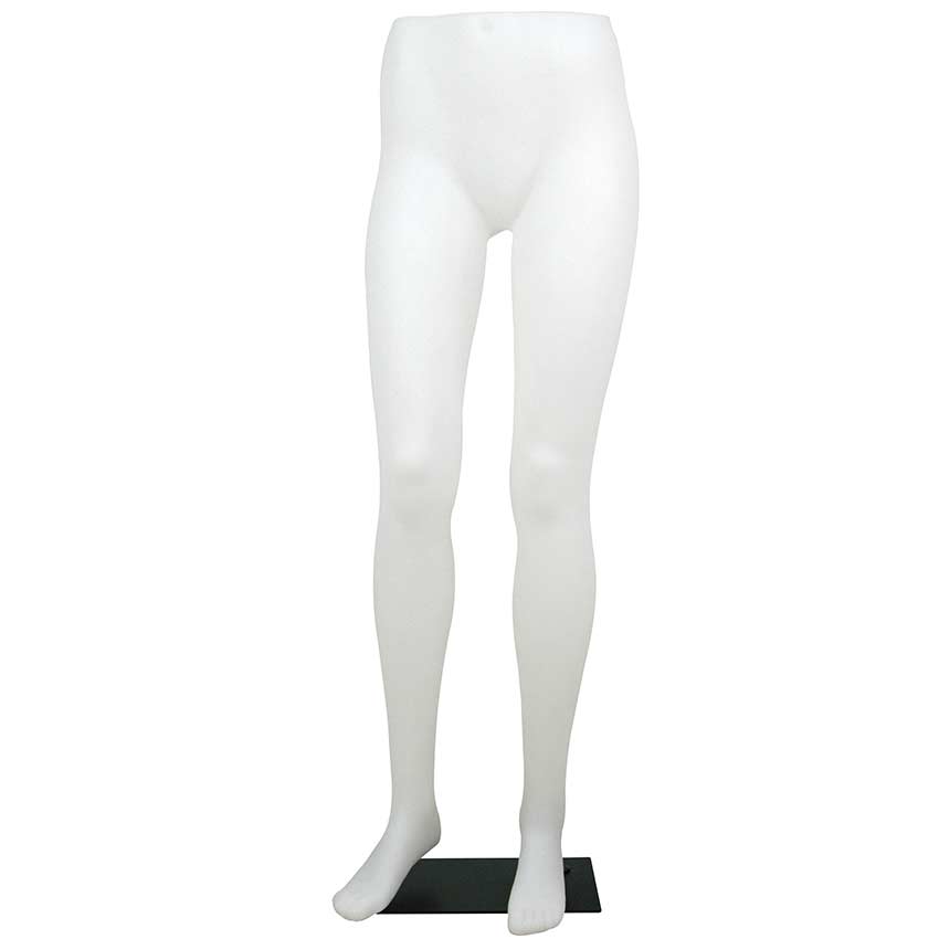 Jambes Femme sur base métal noire - Hauteur 114,5 cm - Translucide