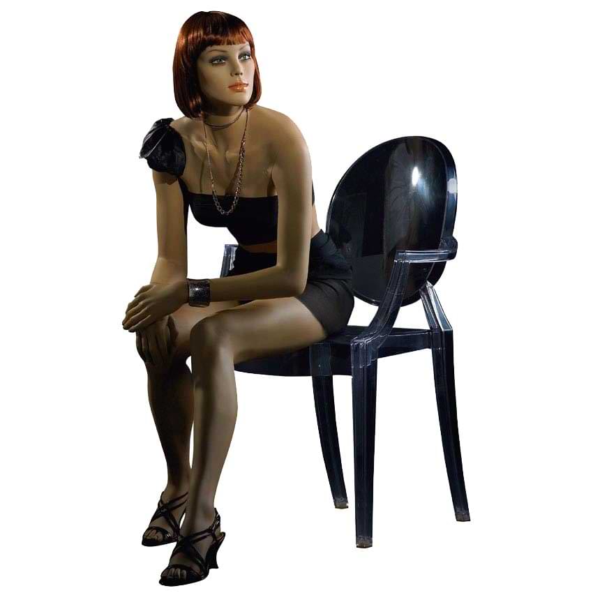 Mannequin vitrine femme - LISE (Assise)