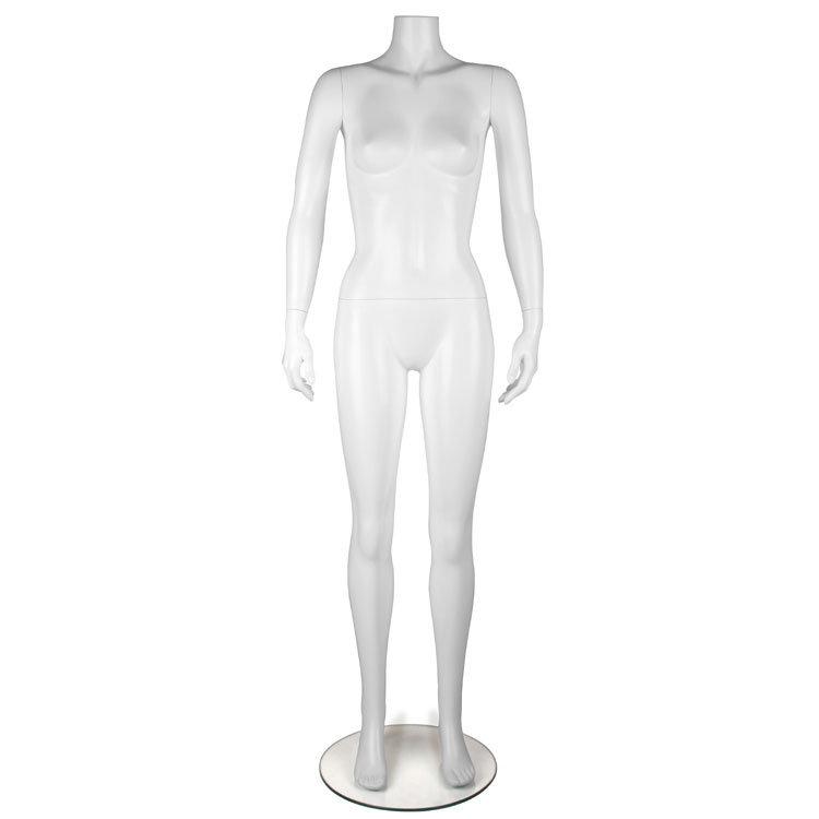 Mannequin blanc mat femme sans tête INES