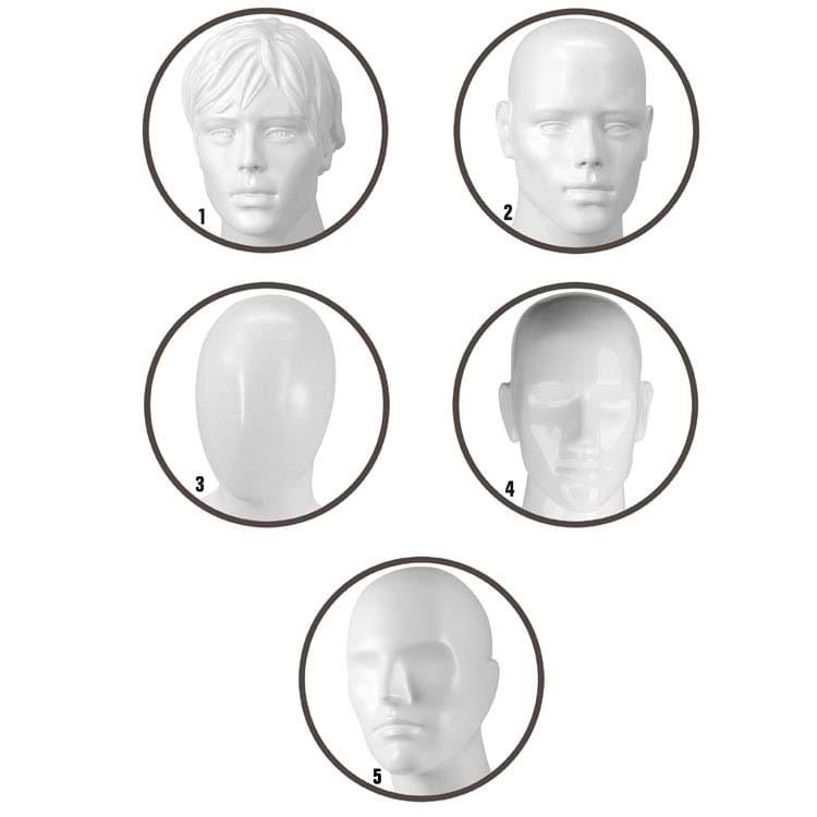 Option : Tête homme au choix