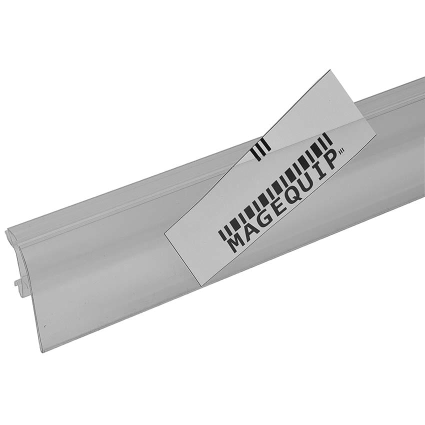 Porte-étiquette clipsable HMY - H. 40 X L. 1319 mm - Transparent