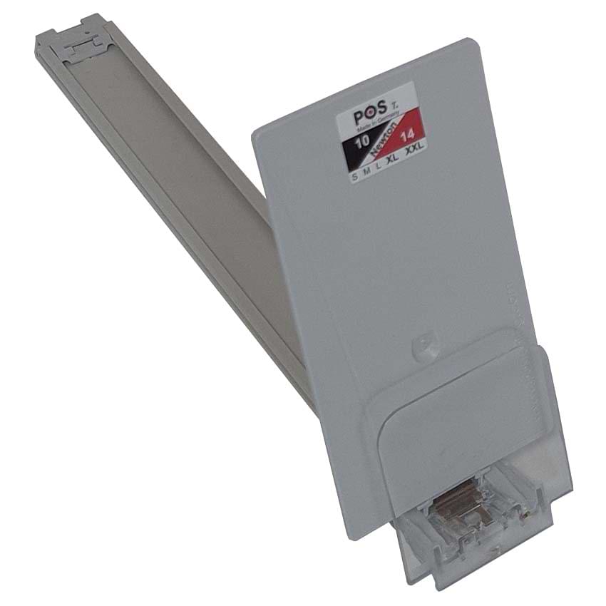 Poussoir incliné "Produit frais libre-service" 10-14 Newton - L. 285 mm