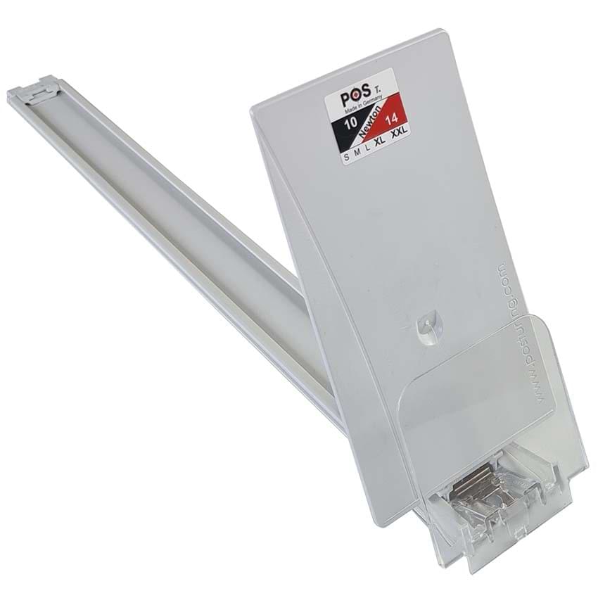 Poussoir incliné "Produit frais libre-service" 10-14 Newton - L. 385 mm