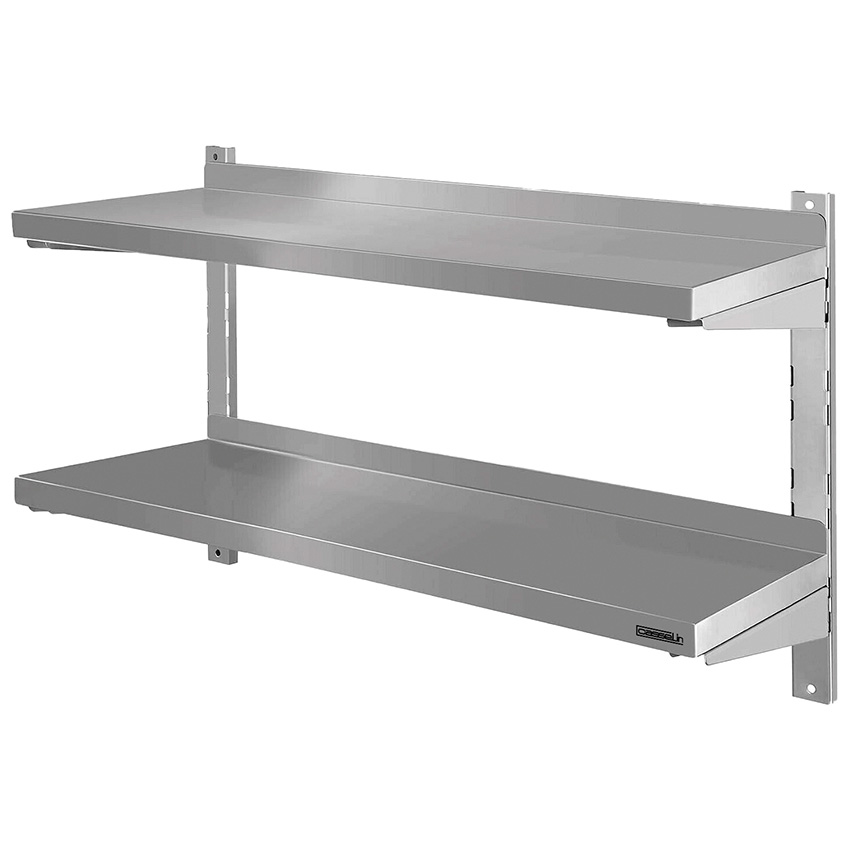 Etagère murale inox - P. 355 X L. 600 mm