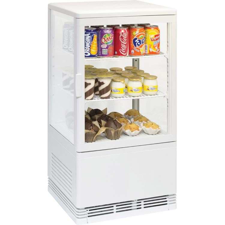 Mini-vitrine réfrigérée positive 58L - Blanche