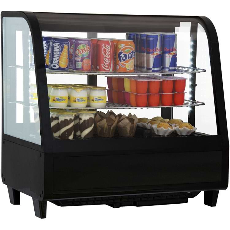 Vitrine réfrigérée à poser 100L - Noire